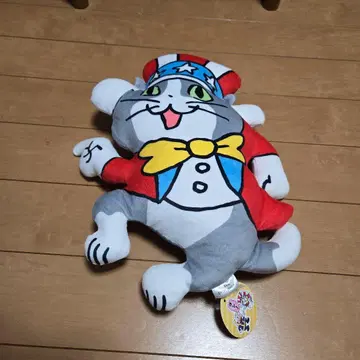 일하는 고양이&저글러 봉제 인형 쿠션