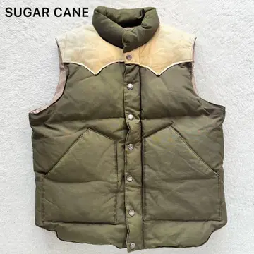 SUGAR CANE 슈가케인 다운 베스트 가죽 요크 SC11597