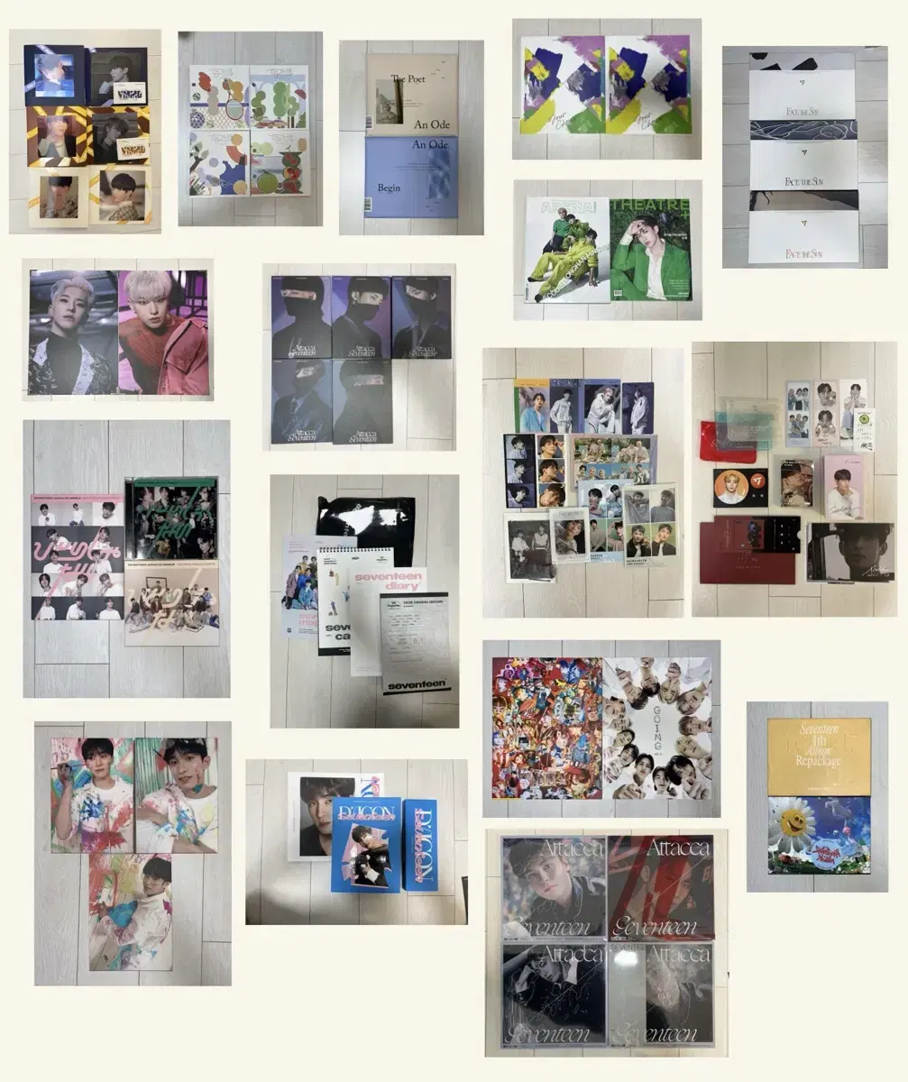 세븐틴 굿즈 앨범 포카 포스터