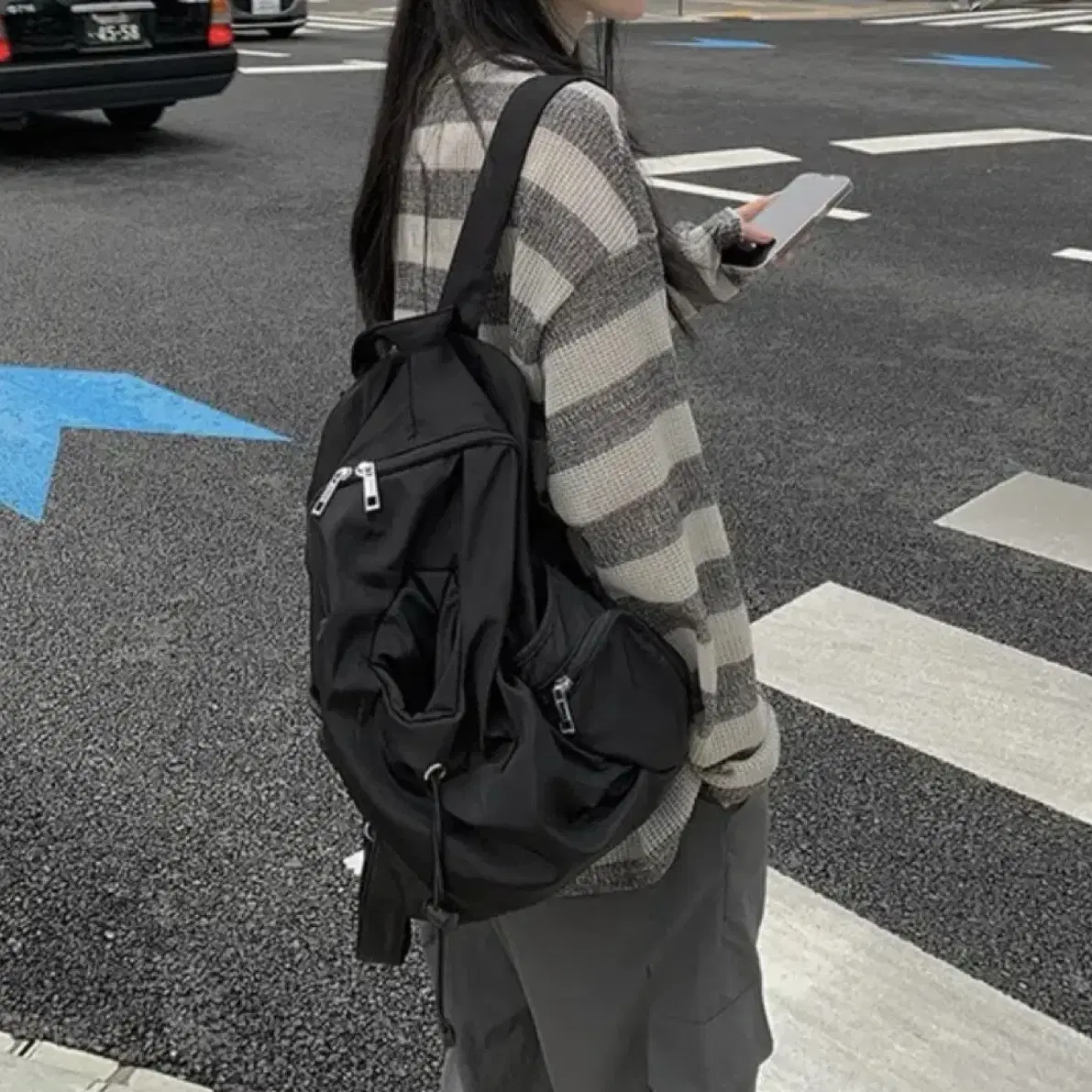 ハンドバッグ Citybreeze Nylon Double Pocket String Backpack 5BJH324 Citybreeze Nylon Double Pocket String Backpack 5BJH324