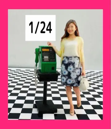 1/24 전화 피규어에 미니어처 이미지 1/64보다 큼