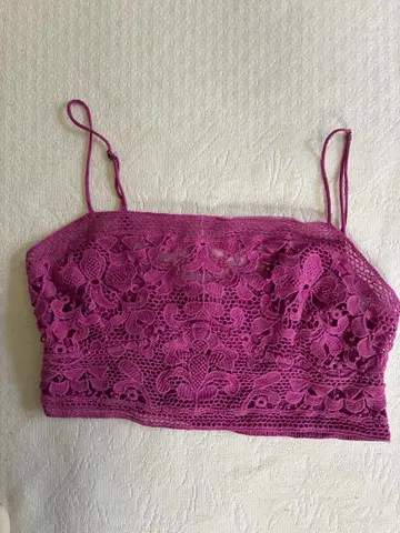 프리 피플 자수 튜브탑