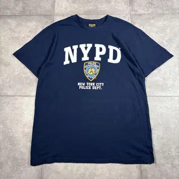 구제 의류 NYPD 뉴욕시 경찰 티셔츠 네이비 네이비 남성용 L