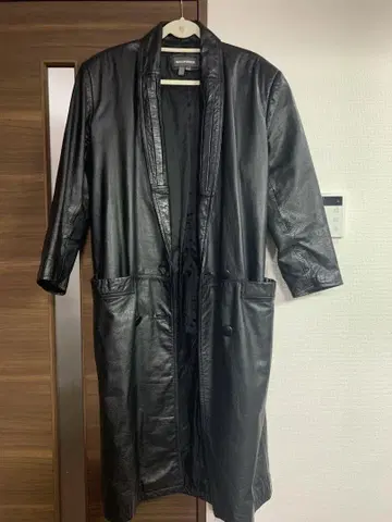 가죽 롱 코트 천연 가죽 100%