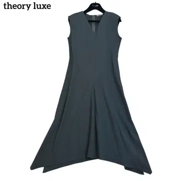 Theory luxe 롱 원피스 슬리브리스 비대칭 린넨