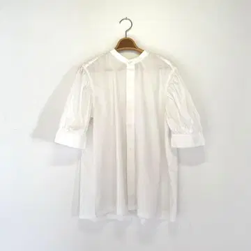 하버색(HAVERSACK) 퍼프 슬리브 셔츠 반팔 셔츠