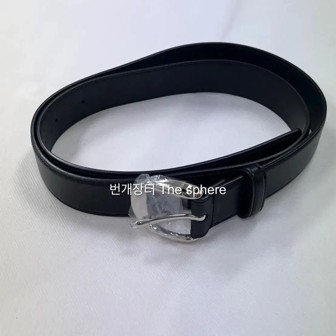 RECTO | 렉토 Recto Signature Round Buckle Belt Silver #렉토