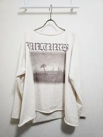YEEZY Gosha Vultures 롱T 화이트 사이즈 1