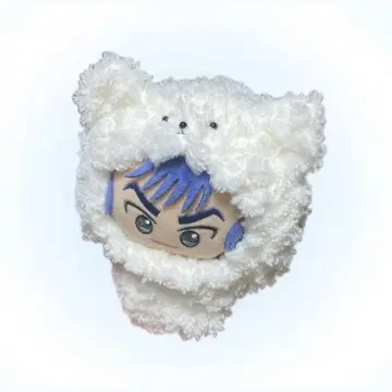 포메라니안 뜨개질 인형옷 화이트 11cm 사이즈