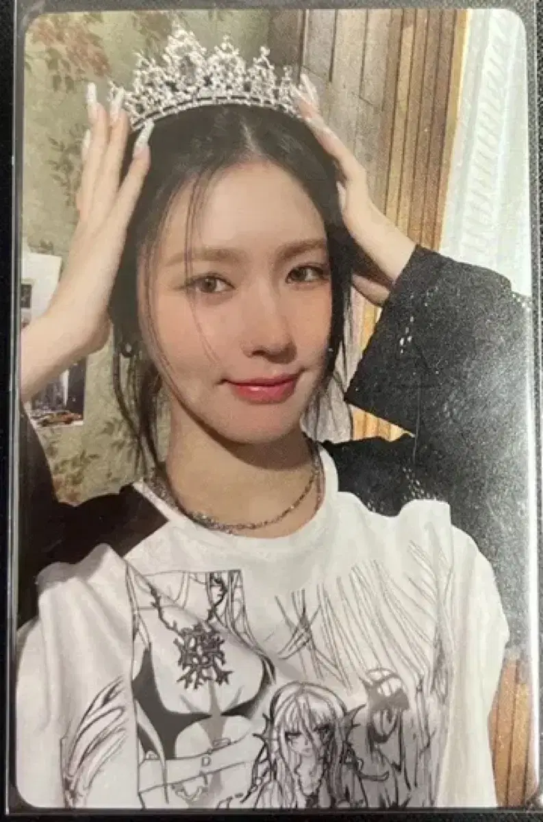 미연 공방 왕관 포카 I FEEL 퀸카 아이들 miyeon wts pcs