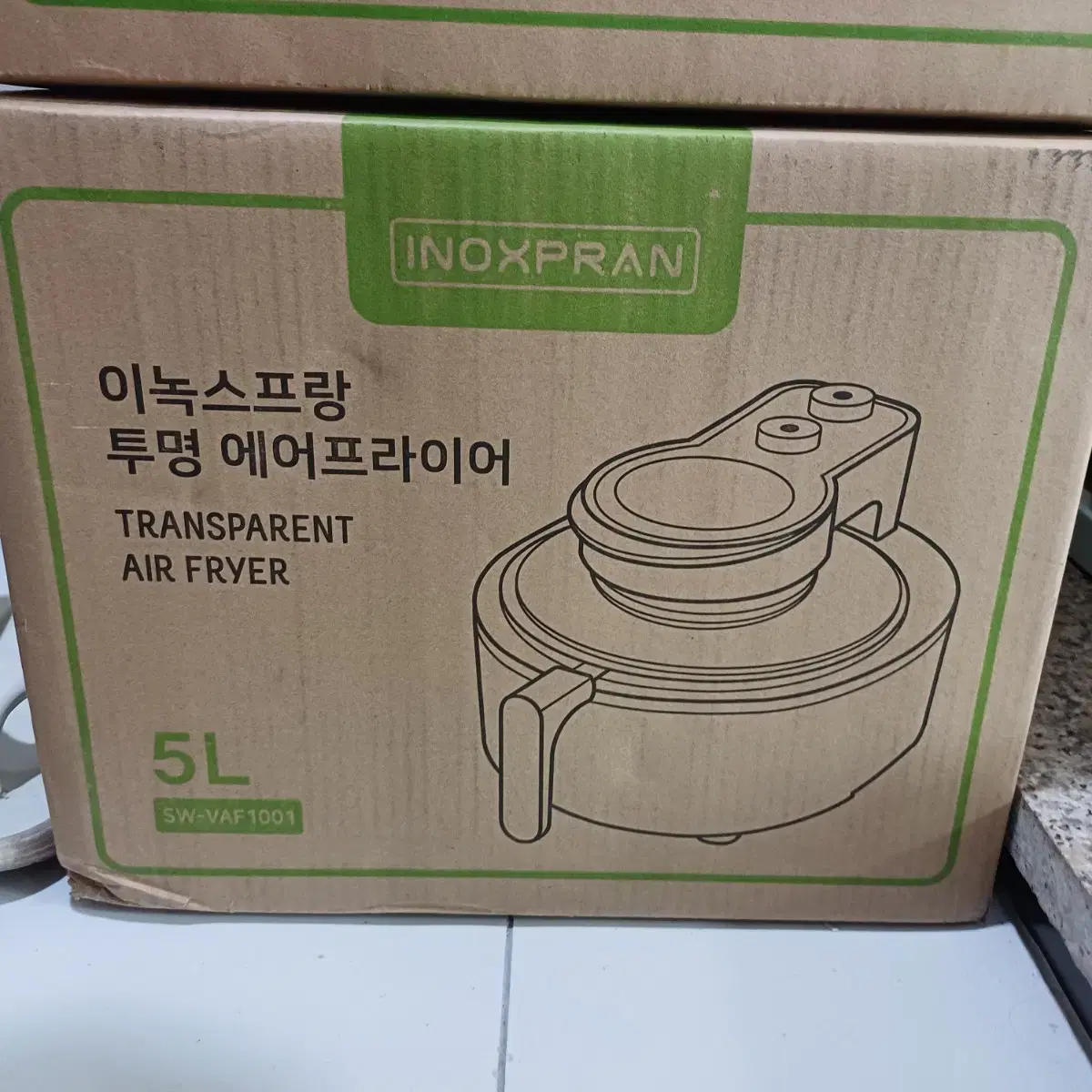 Enoxprang Transparent F Air Fryer 5-liter Large Capacity