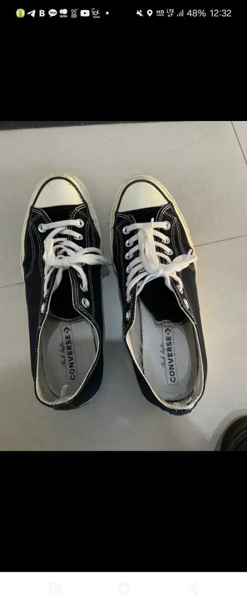 컨버스 척 70 285 블랙 로우
