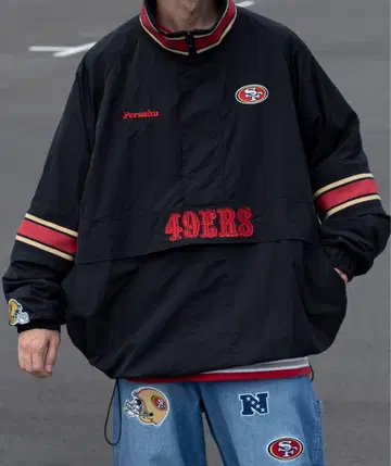 NFL 콜라보 perushu 나일론 아노락 자켓 아우터
