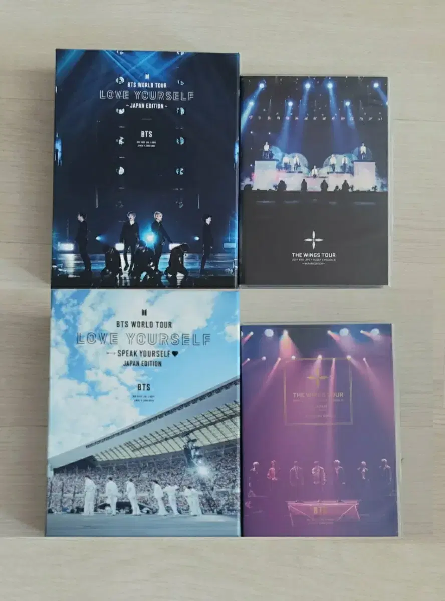 BTS 일본 블루레이 윙즈콘 2개 + 럽셀콘 + 스픽콘