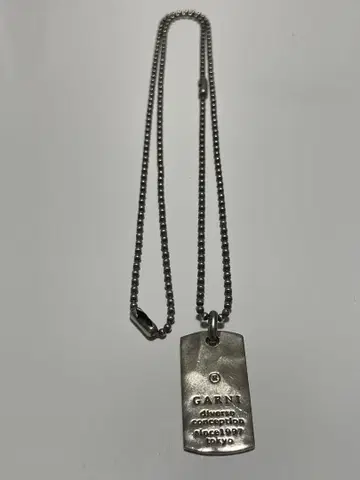 GARNI 개 태그 목걸이 실버 925