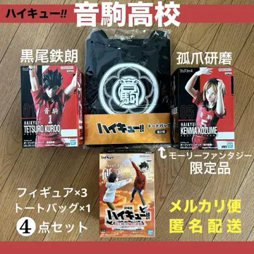 하이큐!! 피규어 쿠로오 테츠로 코즈메 켄마 토트백 쓰레기장 결전