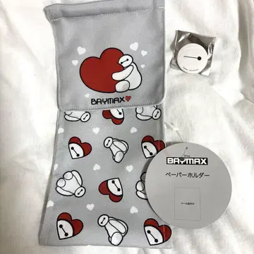 베이맥스 화장실 휴지 홀더 커버 한정판 캔뱃지 세트
