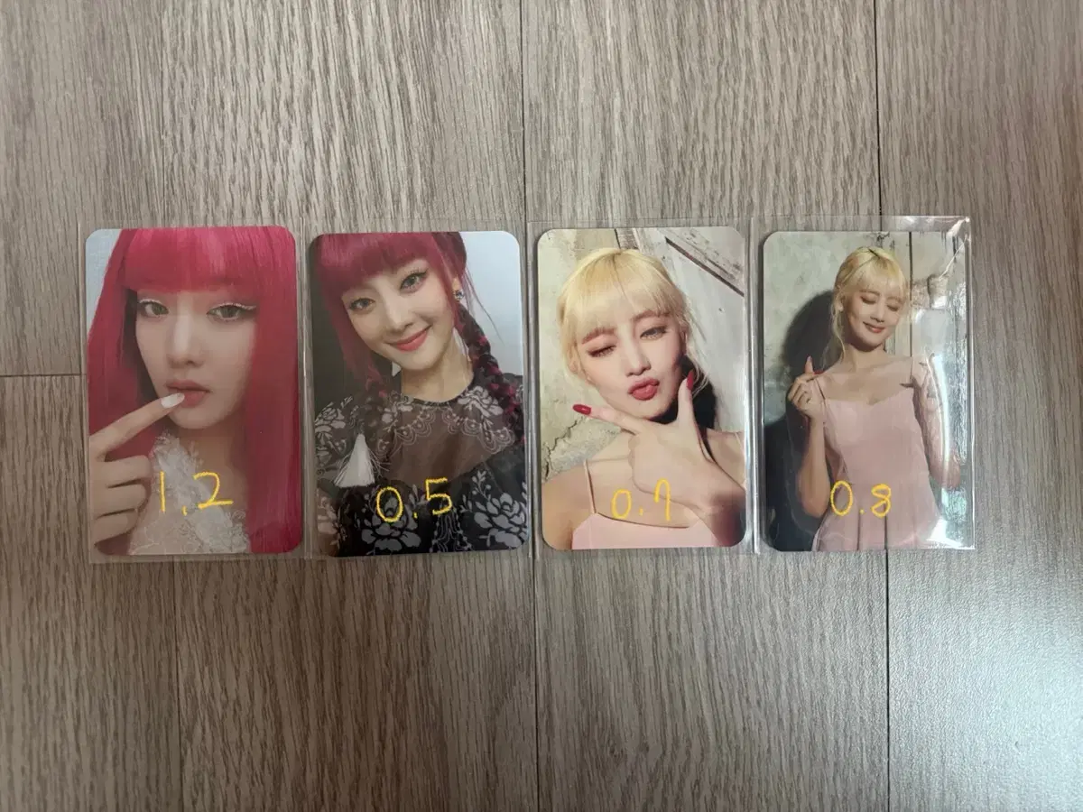 여자아이들 아이들 미연 민니 소연 우기 슈화 I burn 포토카드 포카