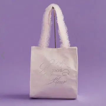 Maison de FLEUR 튤 핸들 큐빅 토트백