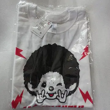 몬치치 핸드사인 락 페스티벌 티셔츠 화이트 M 사이즈