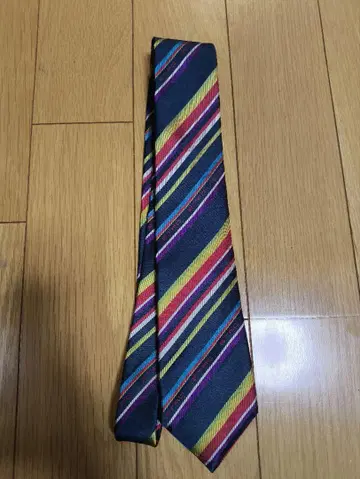 에트로 ETRO 스트라이프 패턴 실크 100% 넥타이 새상품급