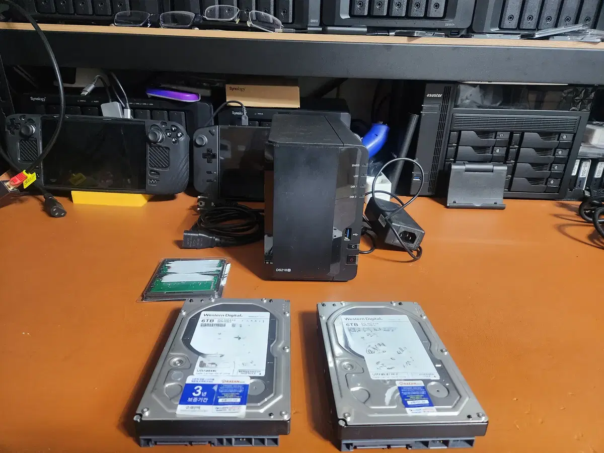 시놀로지DS218+ WD 울트라스타 12TB  시놀로지 정품램 4G