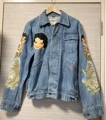 YAMANE 데님 자켓 EVISU 자수 XL