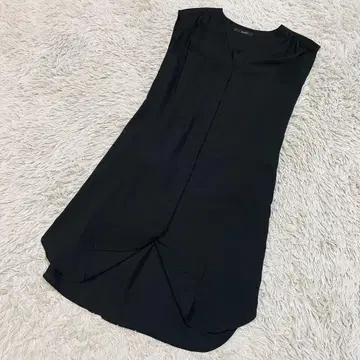 뮤닉 2way 롱 셔츠 원피스 롱 베스트 블랙