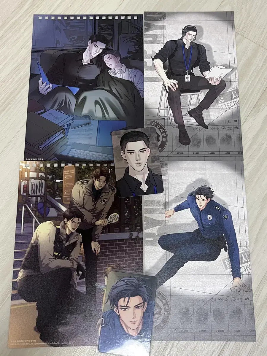 Resin seasons greetings Thawing curve Bagangju postcard poca bulk WTS