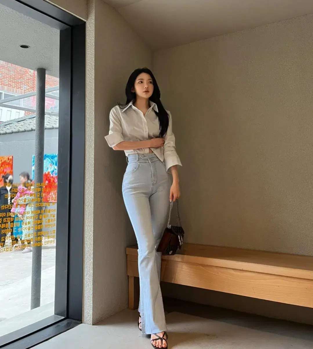 새제품) 연청 부츠컷 청바지 매그놀리아
