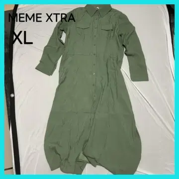 [MEME XTRA] 셔츠 원피스 XL 그린
