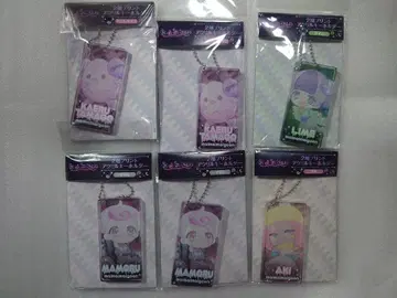 마이미마이진 2층 프린트 아크릴 키링 6개 라임 아키