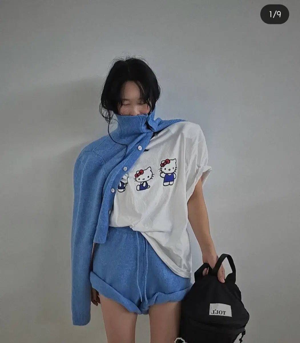 Knit shorts set New product