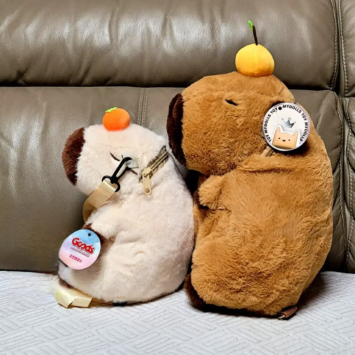 [새상품]카피바라 백팩 중대형인형/중형인형