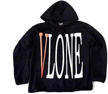 vlone 후드티 화이트&블랙