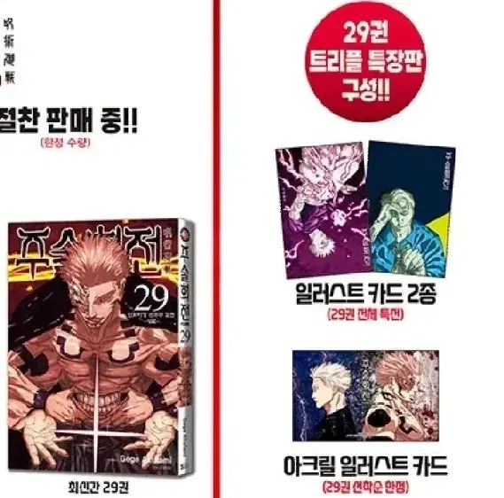 주술회전 29권 트리플 특장판 공구