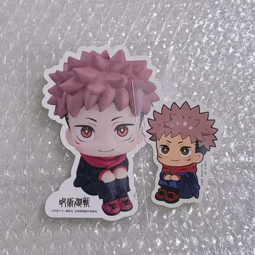 주술회전 룩업전 혜택 전단지 트레이딩 스티커 이타도리 유우지