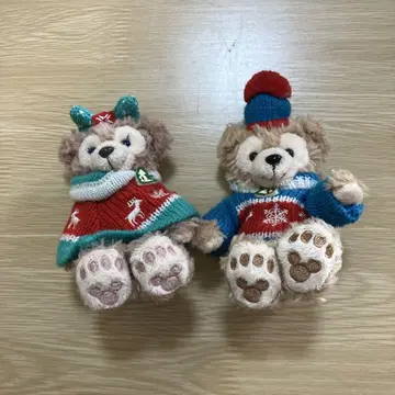 더피 셰리 메이 봉제 인형 키링 크리스마스 디즈니