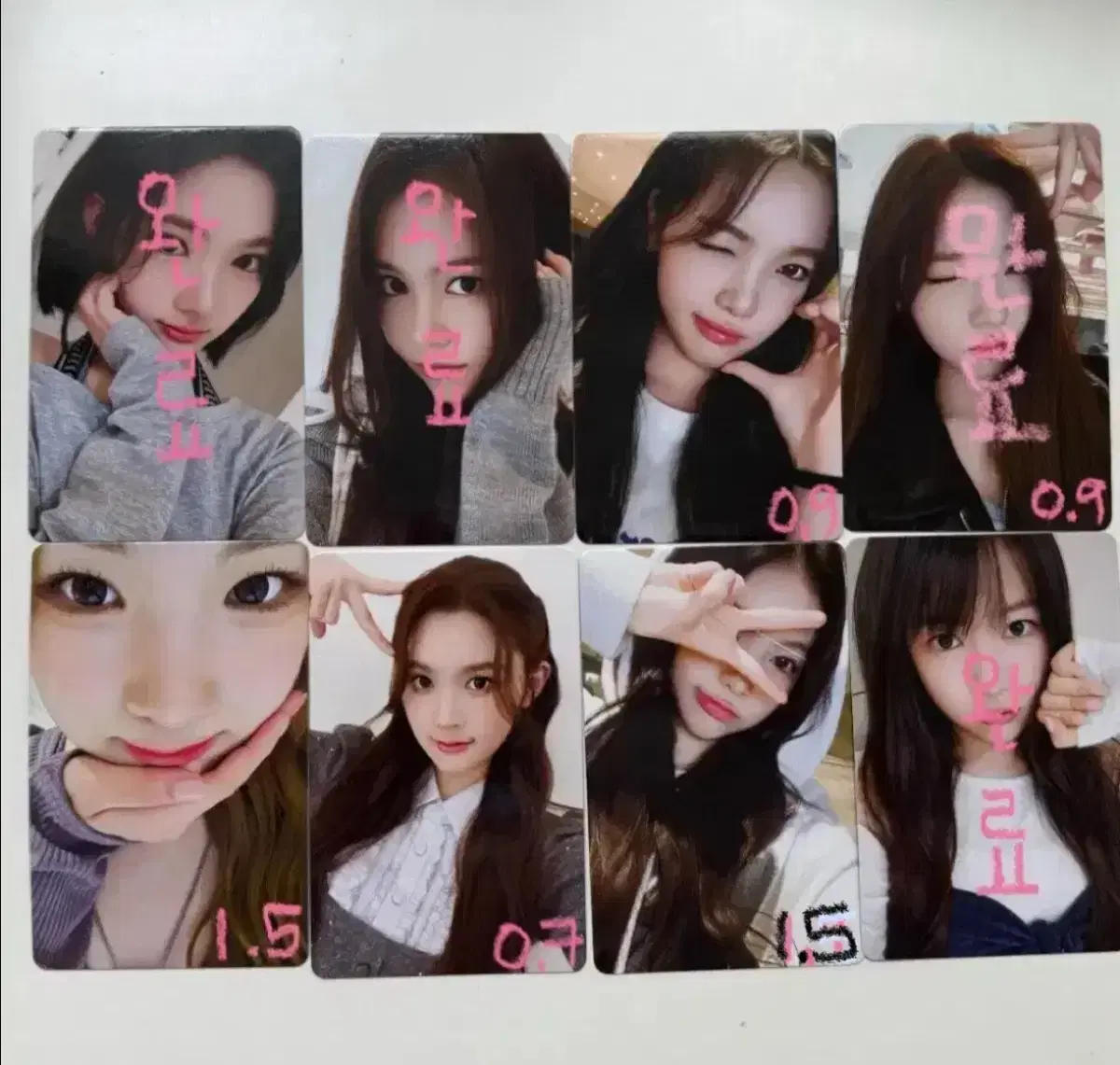 하츠투하츠 뮤빗몰 분철 영통 미공포 특전 포카