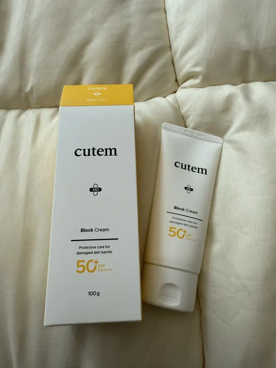 큐템 블록크림 피부과 선크림 100g