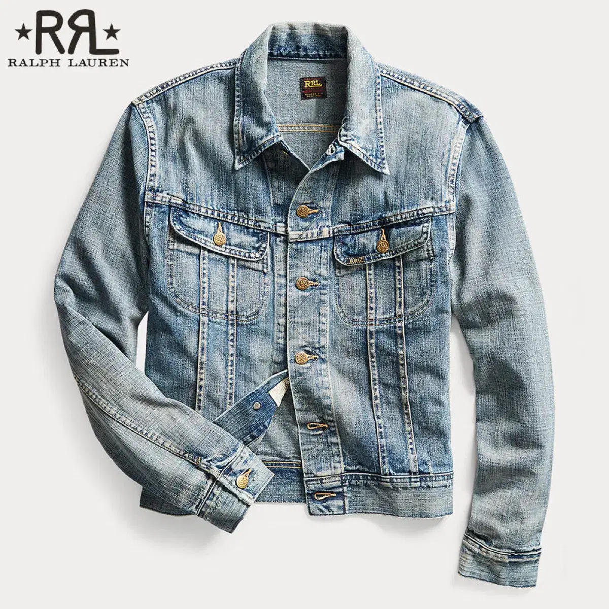 RRL Overdale Indigo Denim トラッカージャケット Overdale Wash