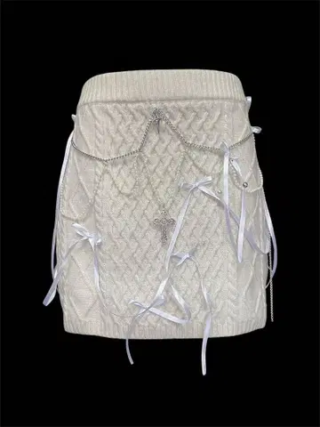 천사 니트 스커트