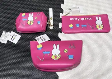 미피 파우치 새상품 3개 세트 펜 케이스 미니 파우치 보트형 파우치 미피