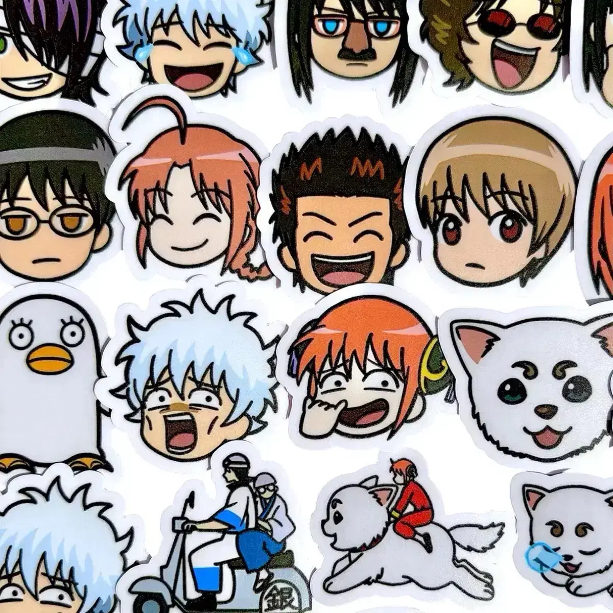 Gintama Face Sculpture sticker, 40-piece set