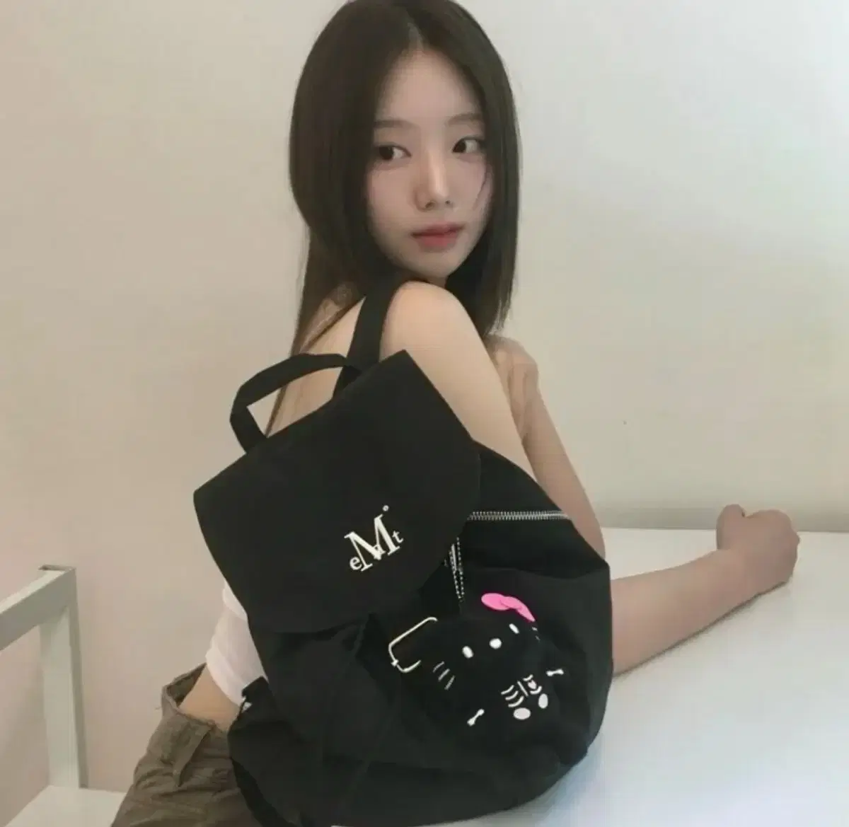무센트 뮤트 미니 백팩 가방 블랙