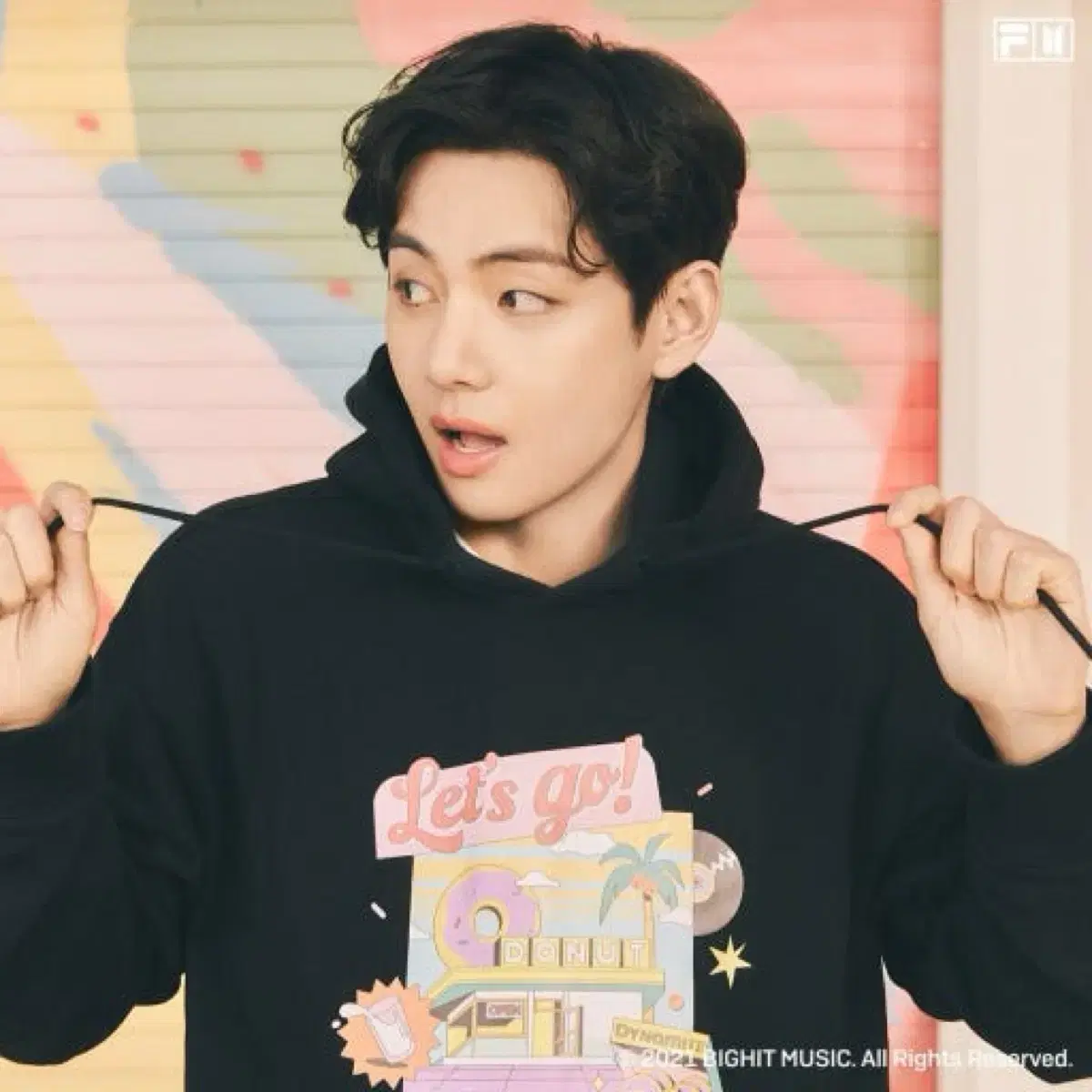 Fila Bts Dynamite hoody v 방탄 뷔 다이너마이트 후드
