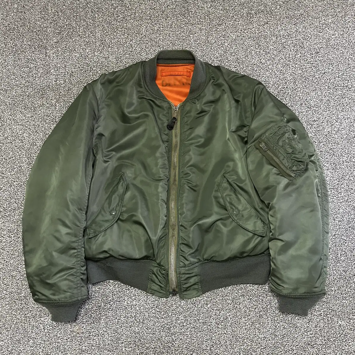 希少70s頃★ USA製 ALPHA MA-1 MEDIUM　D416 ALPHA INDUSTRIES | 알파인더스트리 70s Original MA-1 Jacket E