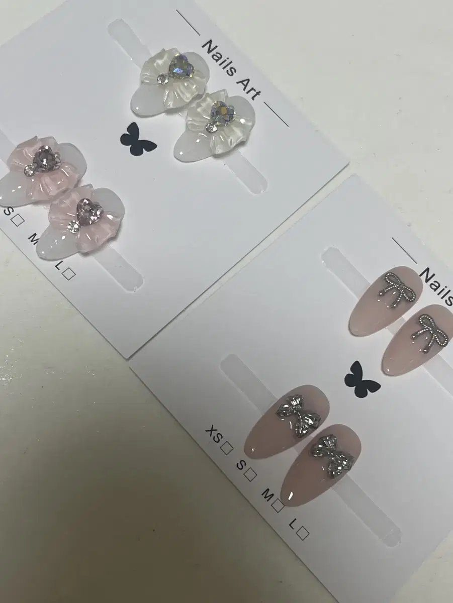 엄지네일 4번 샘플팁 4개 일괄