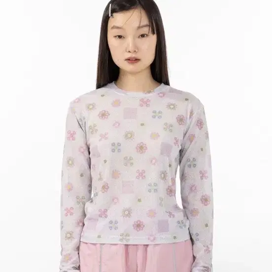 bocbok 복복 PRESSED FLOWER JERSEY TOP BLUE bocbok 복복 PRESSED FLOWER JERSEY TOP BLUE