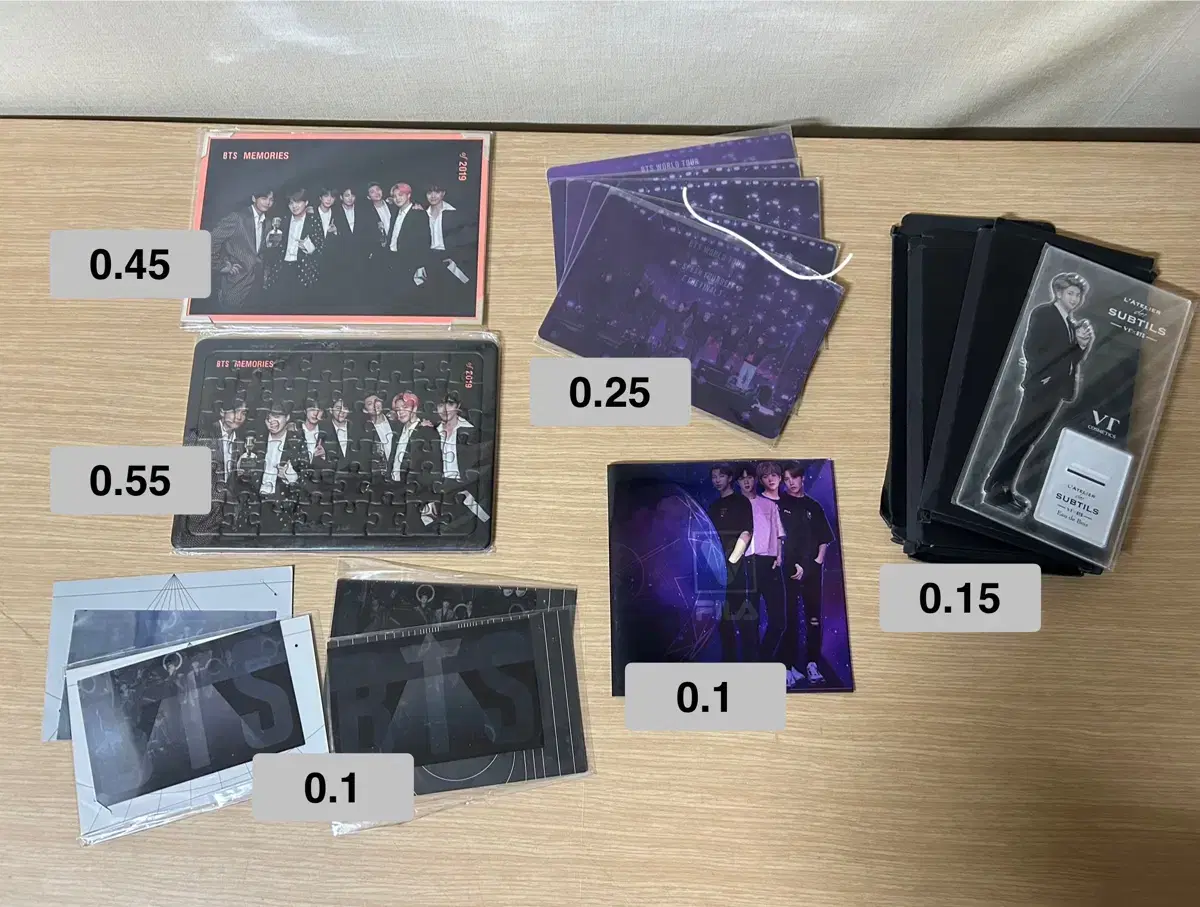 방탄소년단 포카 특전 메모리즈 19 럽셀 딥디 정국 지민 뷔 제이홉 슈가